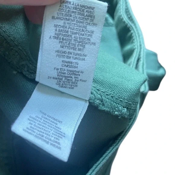 Free People We‎ The Free Youthquake Green Wide Leg High Waist Pants 30 - Picture 7 of 8